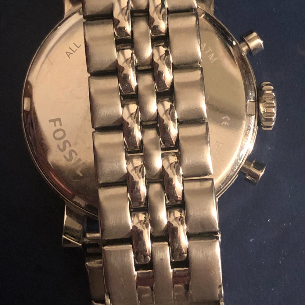 Silver Fossil Multi Function Watch With Battery - image 3